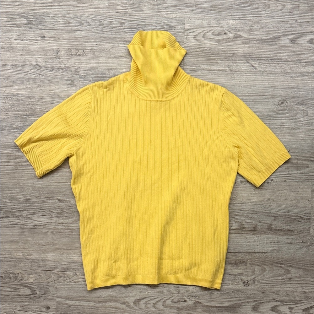 Chico's Bright Yellow Turtleneck Sweater